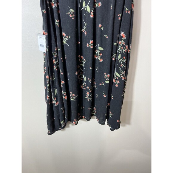 Free People Snap Out Of It Sleeveless Tree Swing Top Small Black Floral NEW - Picture 4 of 16